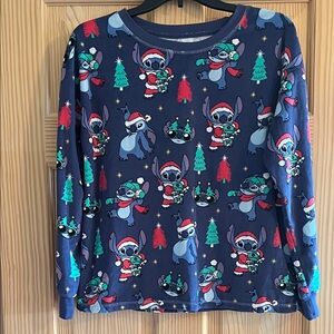 Disney Stitch Christmas Pajama Top‎ size 4-6